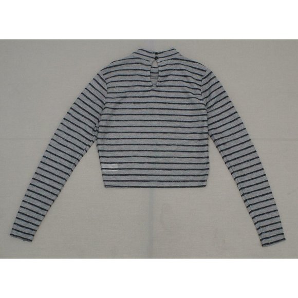 NWT Wild Fable Glitter Crop Top Gray Medium - Picture 4 of 6